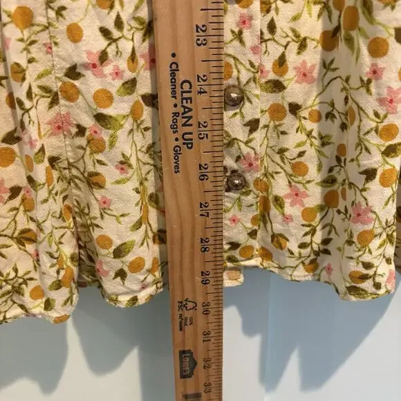 Urban Outfitters M Bloom Dainty Smocked‎ Minidress Sundress Feminine Low Cut - Picture 13 of 16